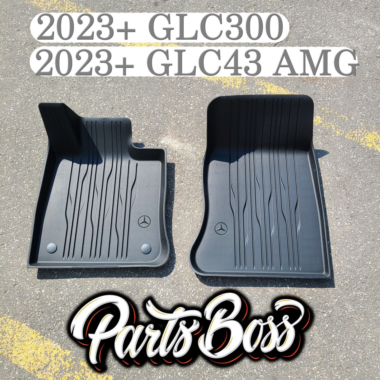Mercedes GLC300 FRONT Winter Rubber Floor mat set OEM 2023 2024 X254 Genuine