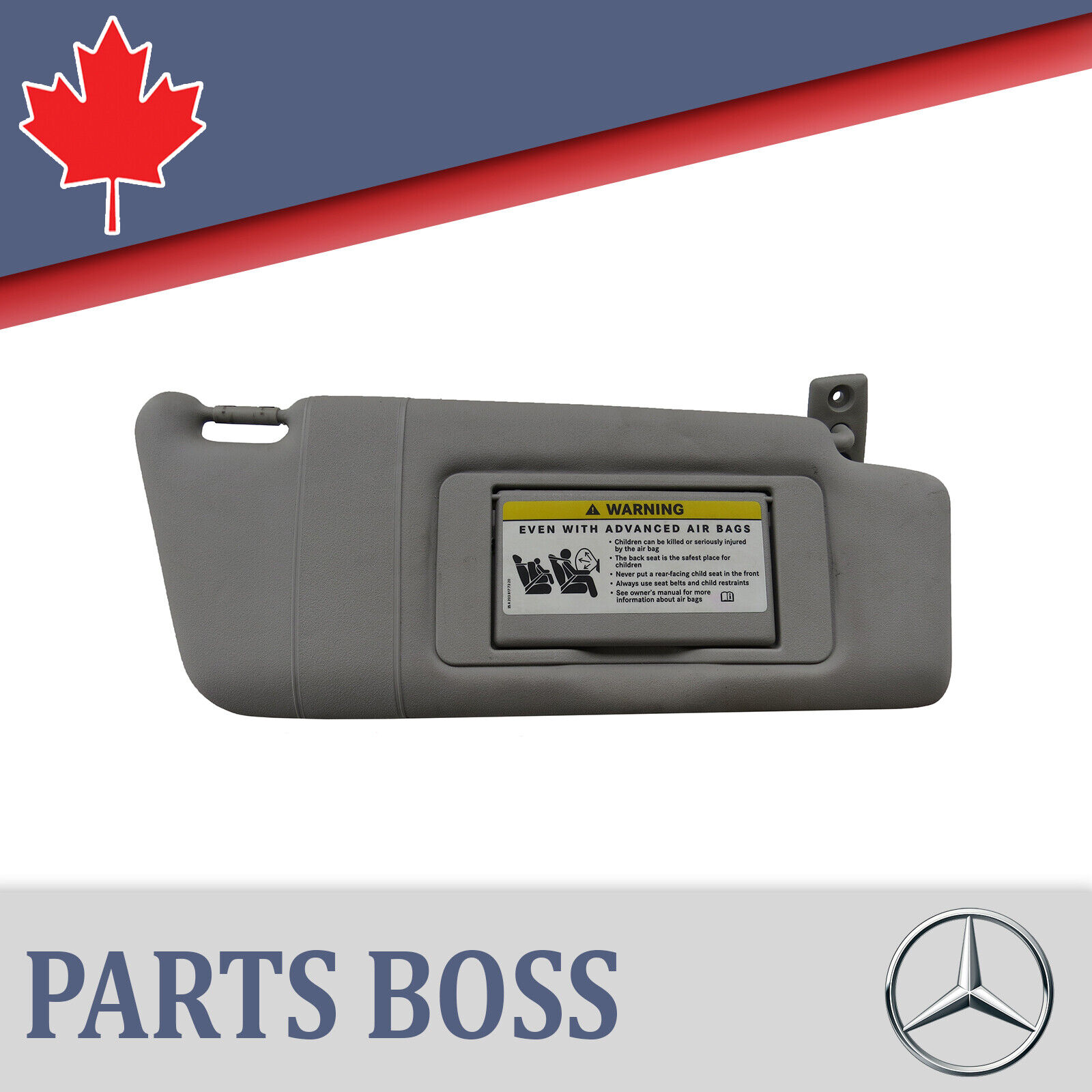 Mercedes W203 C230 C320 2001-2004 2005 2006 2007 OEM Sun Visor Front Right