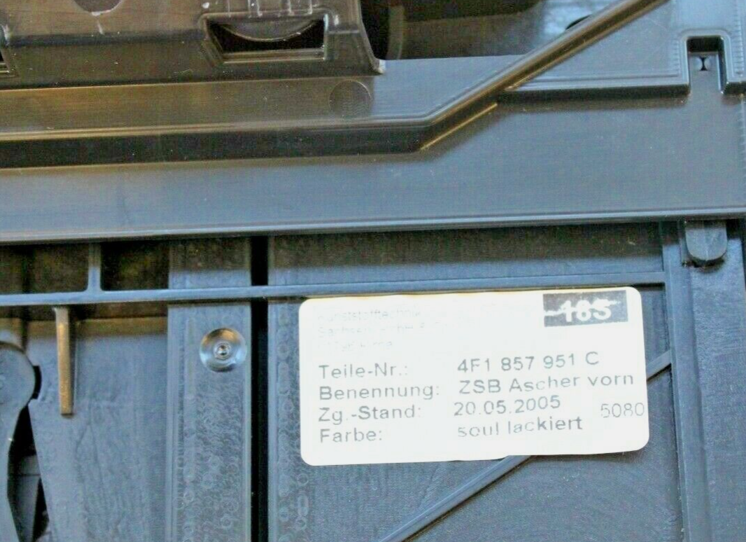 Audi A6 Quattro S6 2005-2011 OEM Front Console Panel W/Ashtray - Image 11