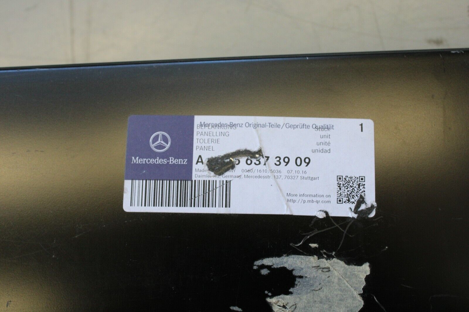 Mercedes Sprinter 2500 3500 2015 2016 2017 2018 OEM Rear Upper Body Pane – Image 11