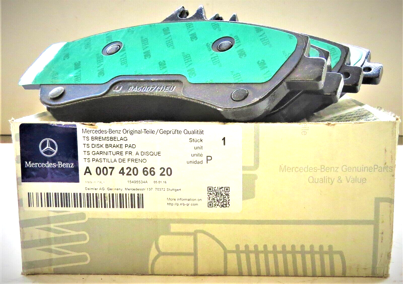 Mercedes GLK250 GLK350 Front Brake pad seat OEM 2010 2011 2012 2013 2014 2015 - Image 4