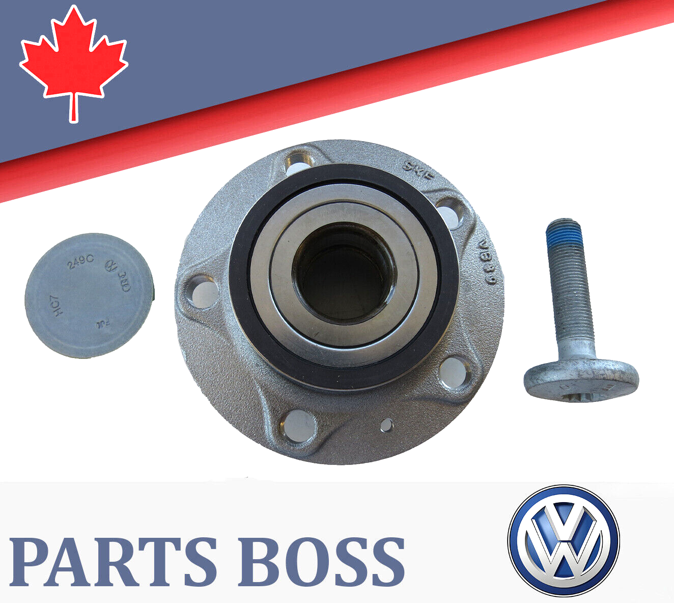 VW Audi 2006-2024 OEM Wheel Bearing and Hub Assembly Rear Left or Rear Right