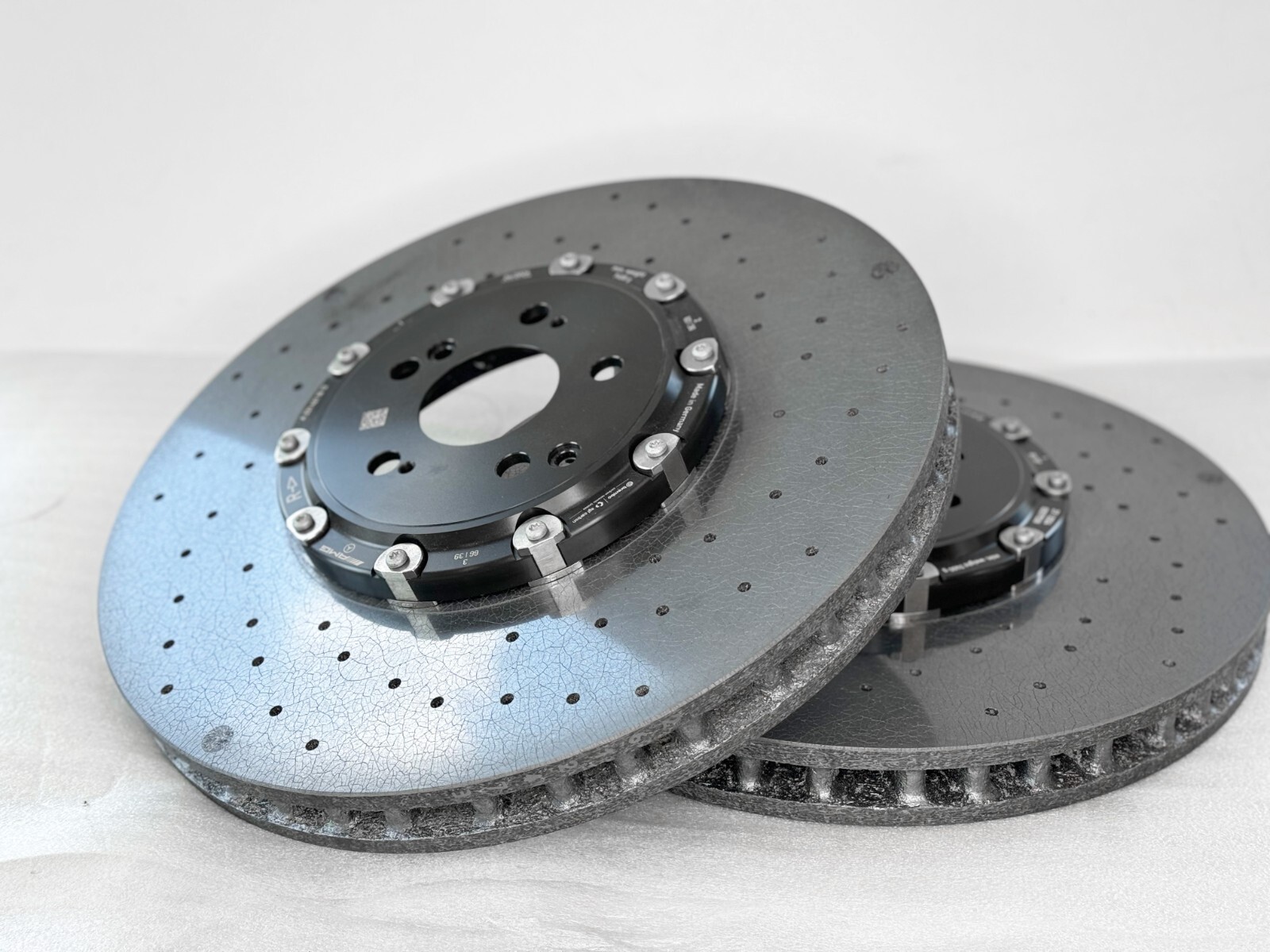 Mercedes AMG GT GT63s C63s E63s CLS63 Front Carbon Ceramic Brake Rotor SET OEM - Image 2