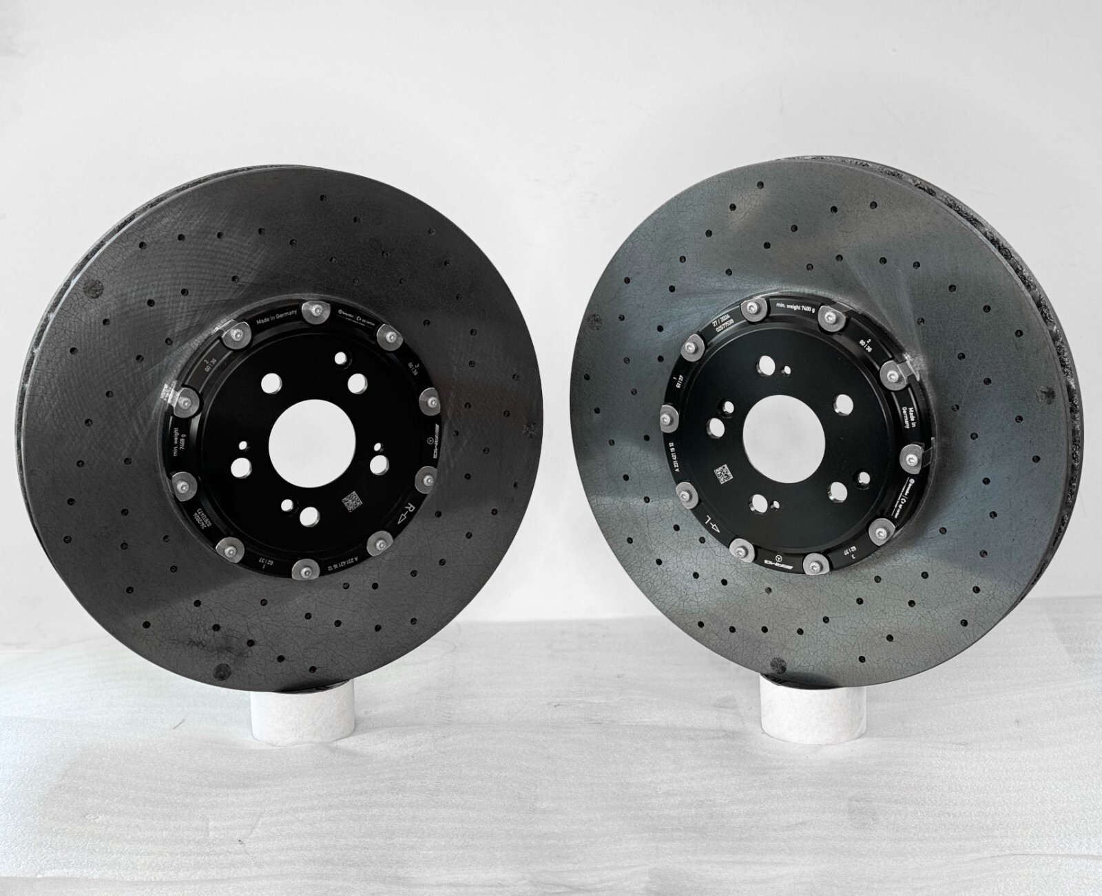 Mercedes AMG GT GT63s C63s E63s CLS63 Front Carbon Ceramic Brake Rotor SET OEM - Image 3