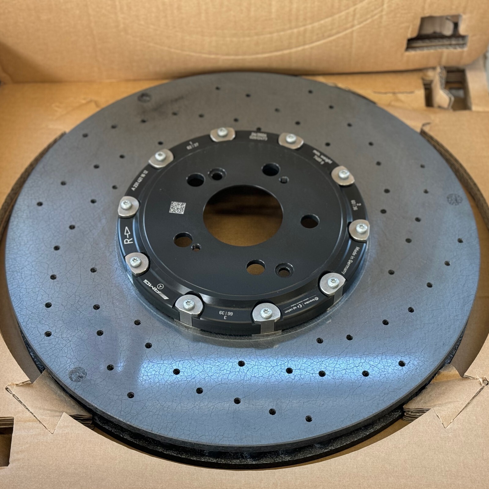 Mercedes AMG GT GT63s C63s E63s CLS63 Front Carbon Ceramic Brake Rotor SET OEM - Image 13