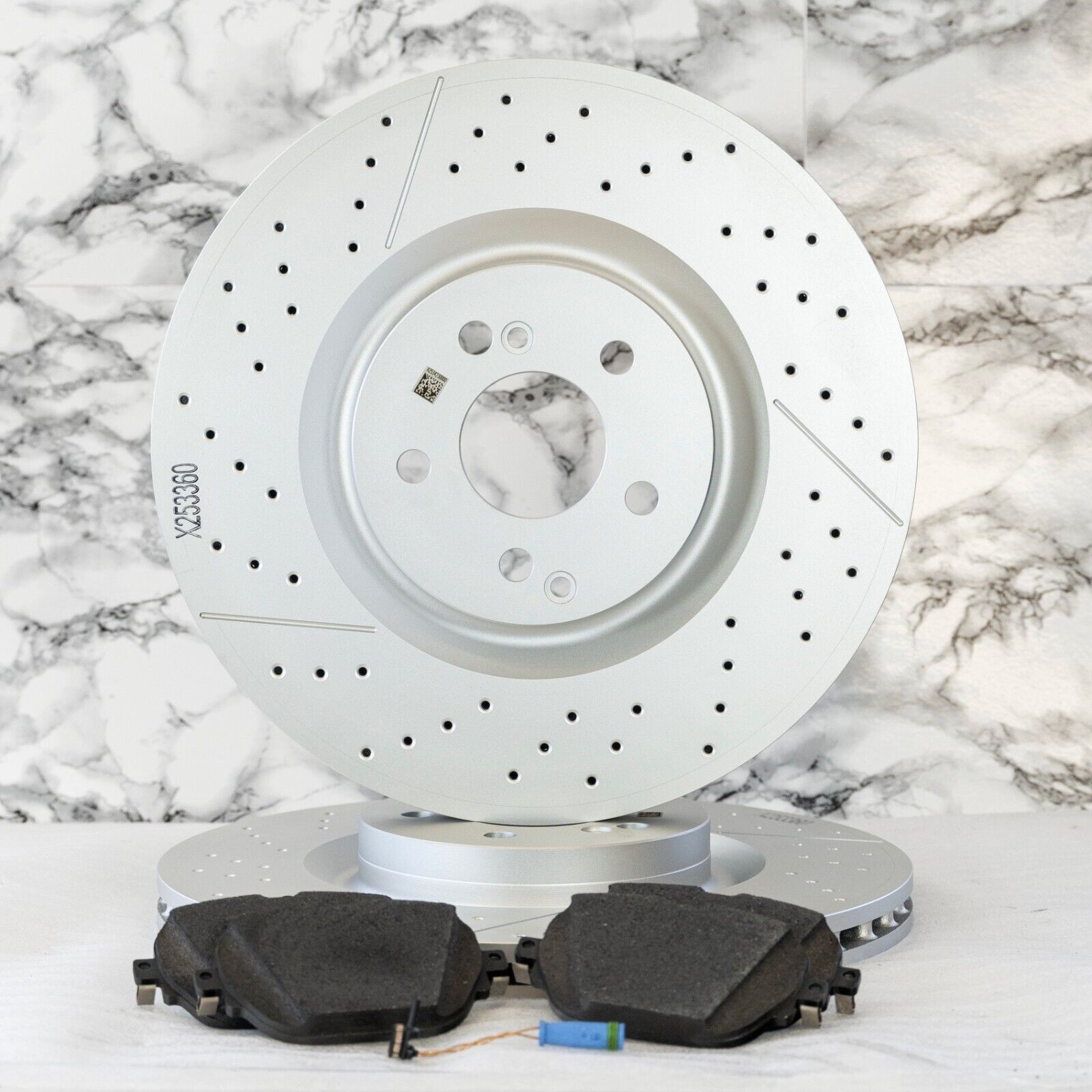 Mercedes GLC63 GLC63s AMG Rear Brake Disc Rotor & pad SET OEM Genuine 2018-2021