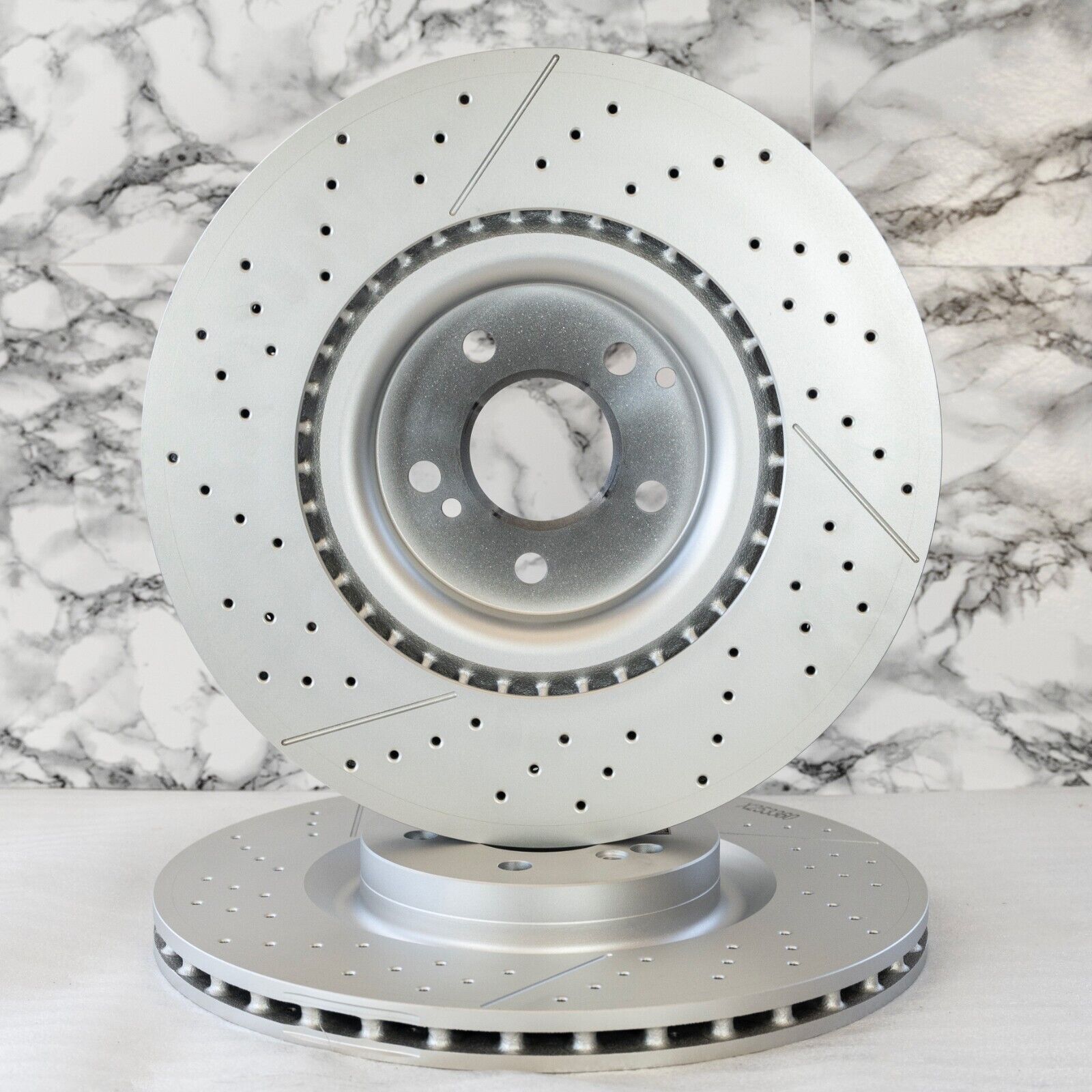 Mercedes GLC63 GLC63s AMG Rear Brake Disc Rotor SET OEM Genuine 2018-2021 - Image 8