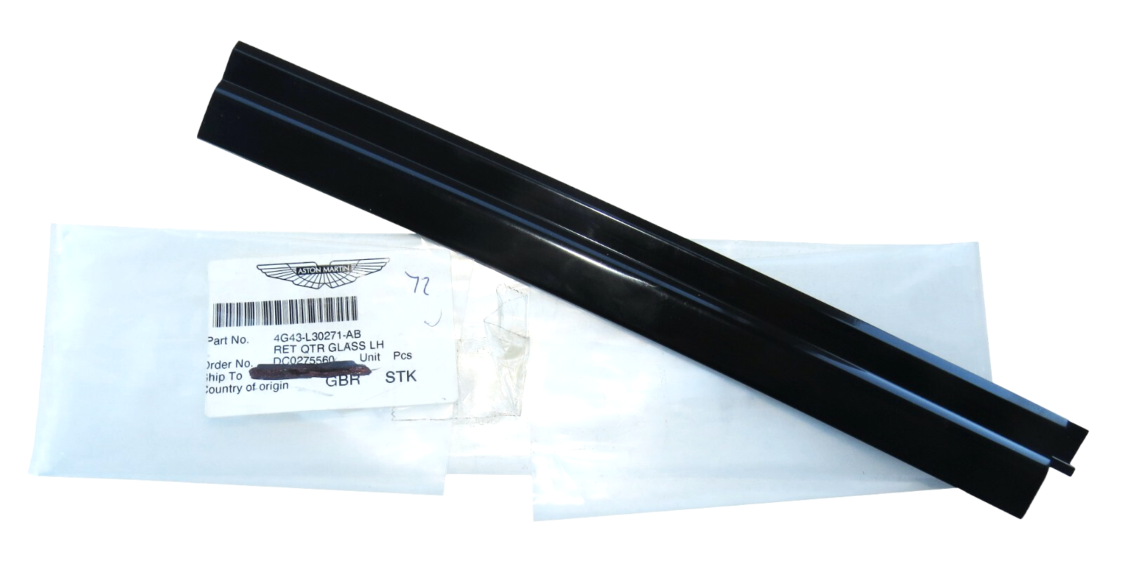 Aston Martin DB9 DBS Virage 2005-2012 OEM NEW Quarter Window Glass Trim Left – Image 2
