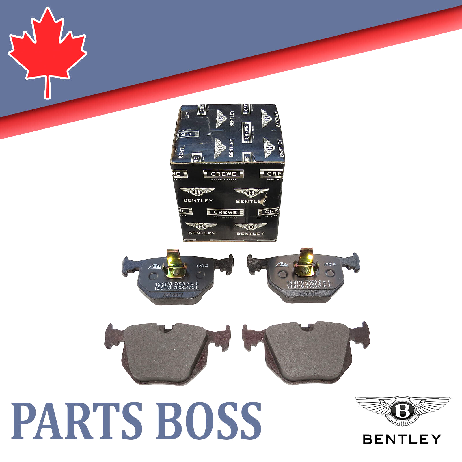 Bentley Arnage & Arnage 4.4 Birkin 1999-2000 OEM NEW Brake Pad Set Rear LH & RH