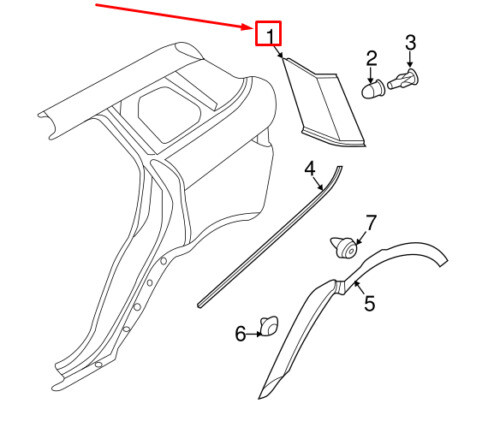 Range Rover Evoque 2014 2015 2016 2017 2018 2019 OEM Pillar Molding RH LR048703 - Image 8