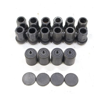 Porsche 911 964 924 928 944 968 OEM Wheel Lug Nut Set of 12 w/4 Locks & NO KEY