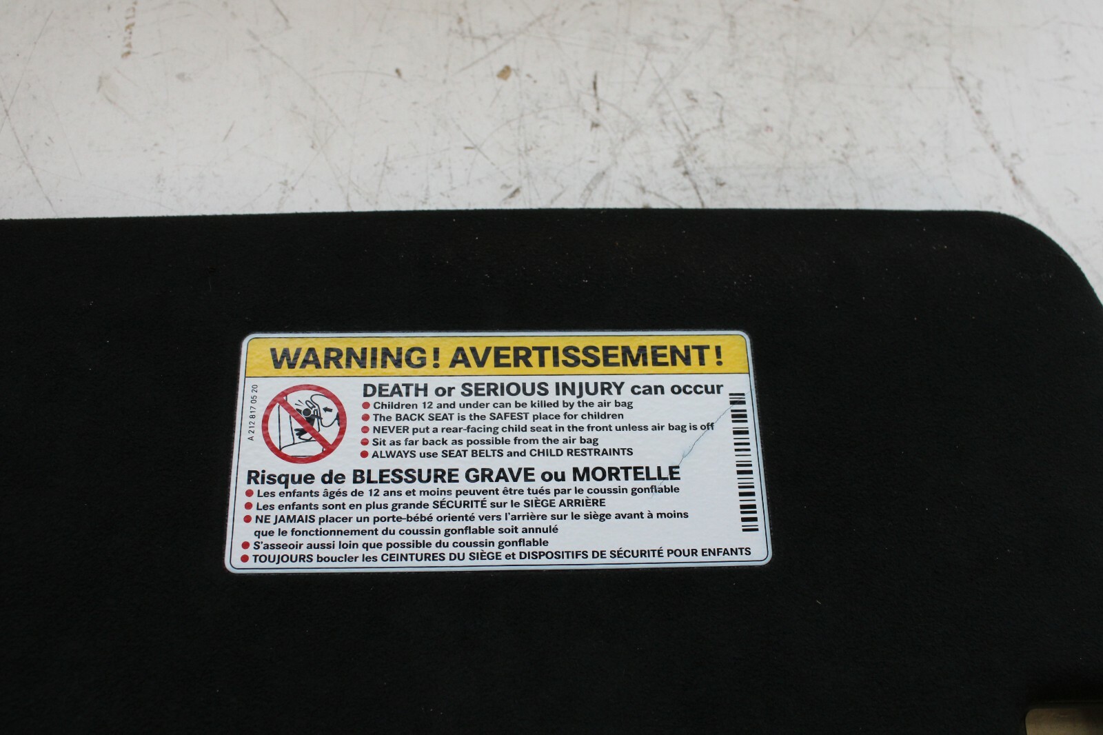Mercedes W212 W218 E200 E300 CLS 2012 2013 2014 2015 2016 2017 OEM Sun Visor LH – Image 9