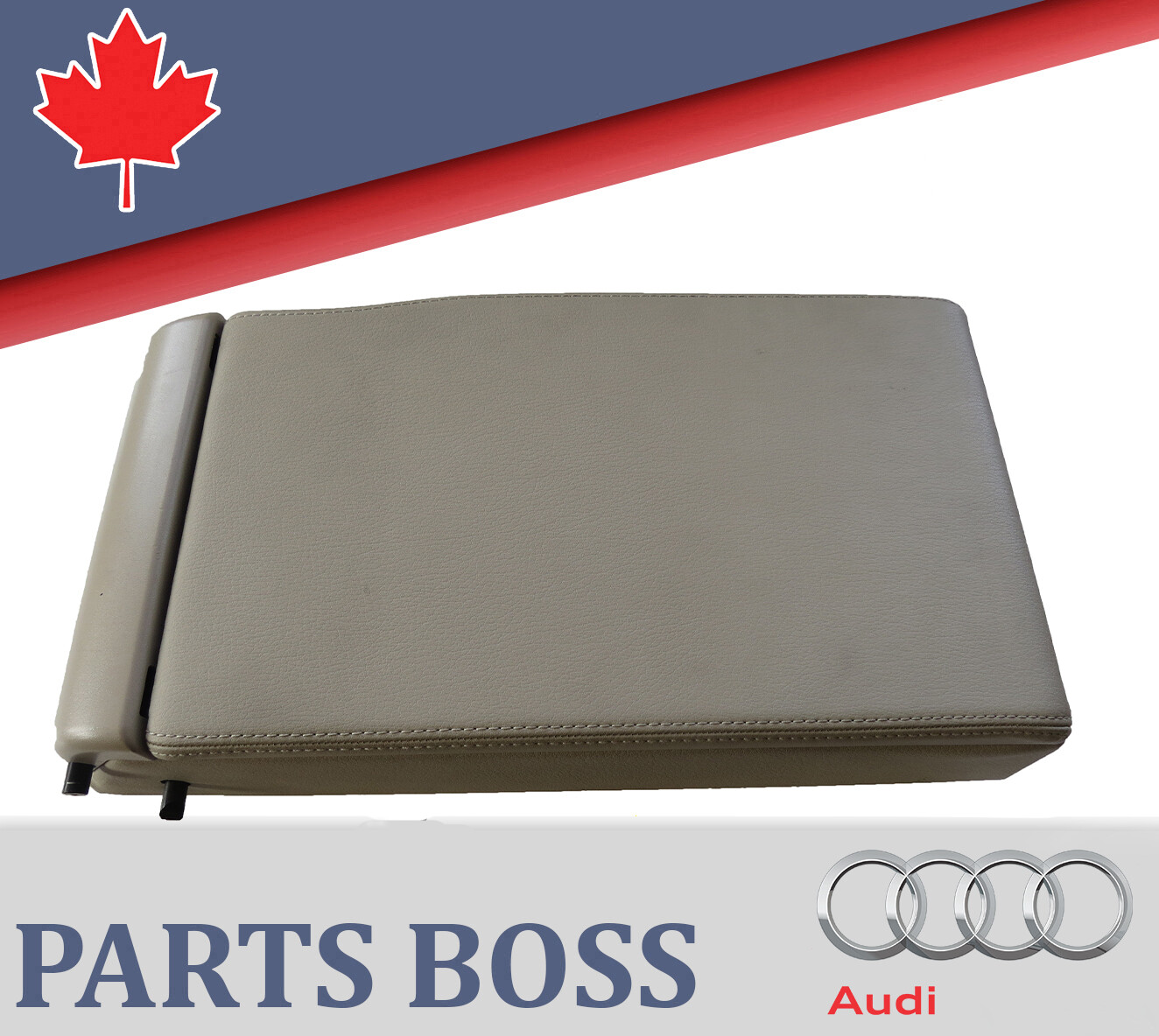 Audi 2005-2007 OEM Seat Armrest W/Cup Holders Rear