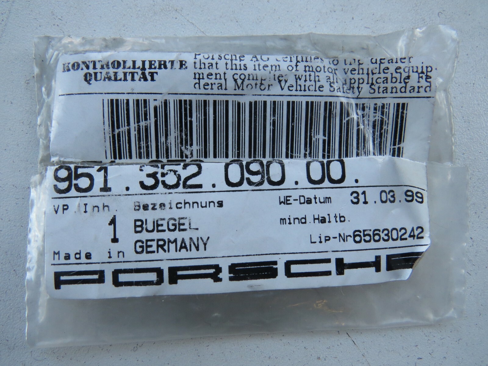 Porsche 924 944 968 1977-91 1992 1993 1994 1995 OEM Parking Brake Expanding Bow – Image 12
