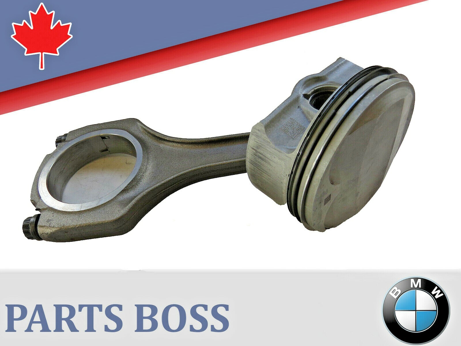 BMW 2006-2013 OEM Engine Piston (CYL-1) w/ connecting rings 11257840918