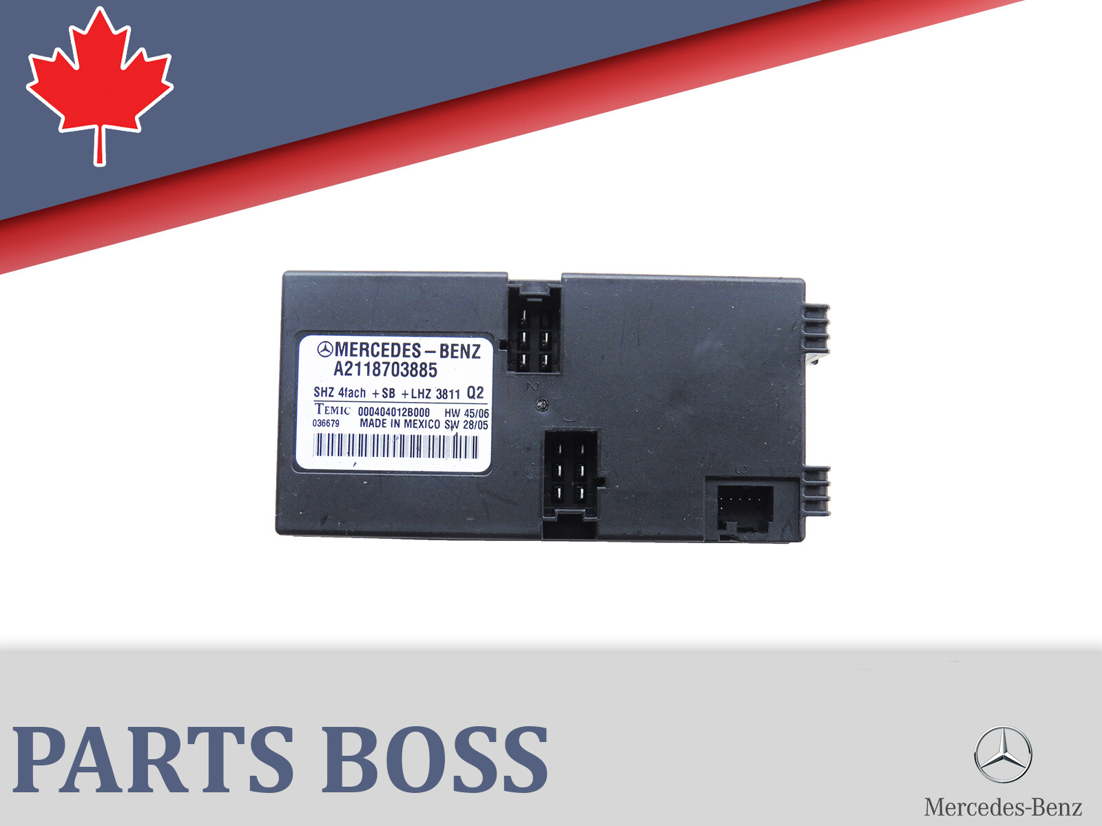 Mercedes GL350 GL450 R320 R350 R63 2007-2012 OEM Heated Seat Control Module Rear