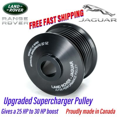 Range Rover Jaguar 3.0L V6 2013-2020 Supercharger Pulley Upgrade 25-30 HP BOOST!