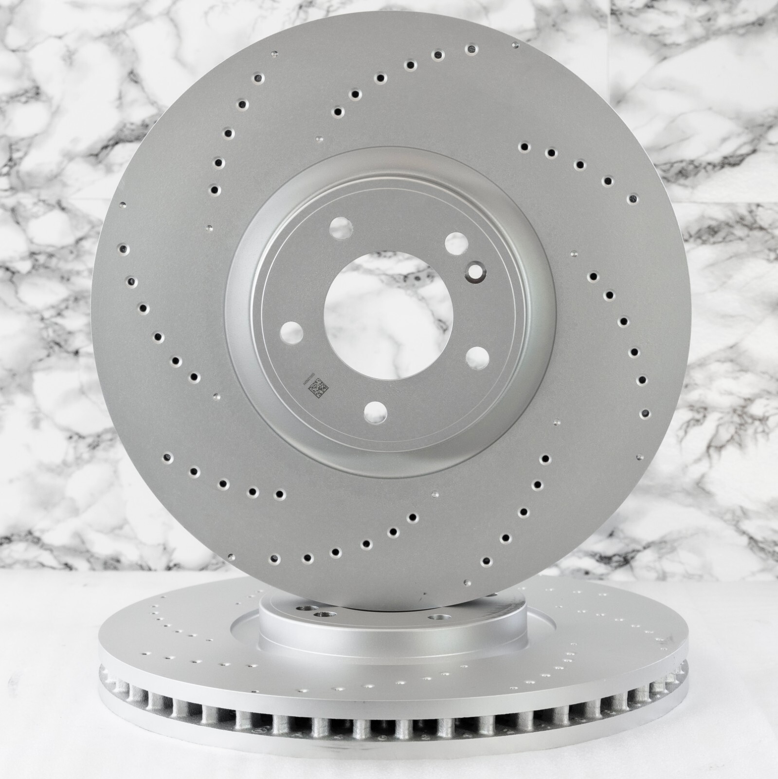 Mercedes G63 AMG Front Brake Disc Rotor Set Cross Drilled OEM 2019-2024 Genuine