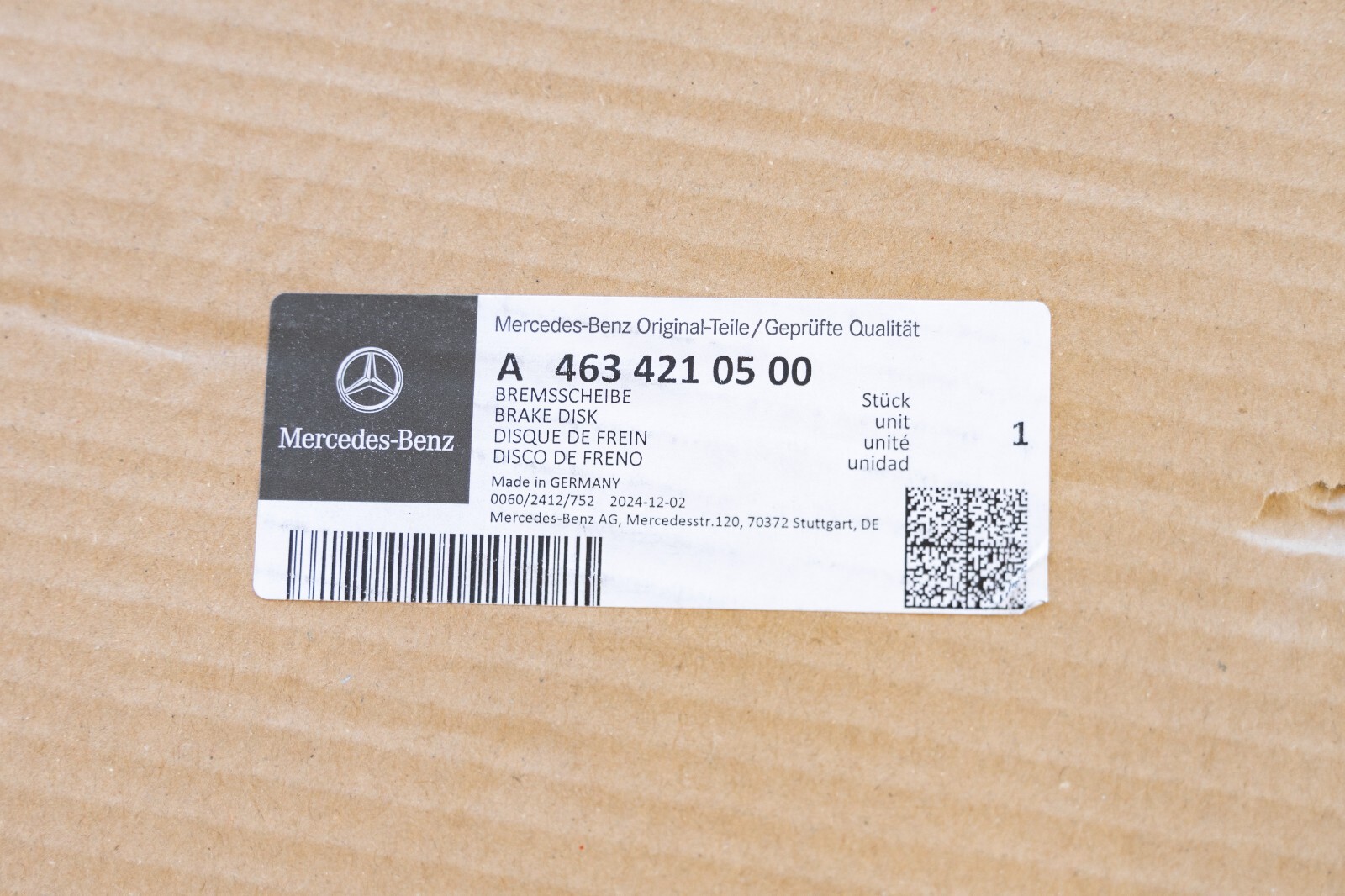 Mercedes G63 AMG Front Brake Disc Rotor Set Cross Drilled OEM 2019-2024 Genuine - Image 12