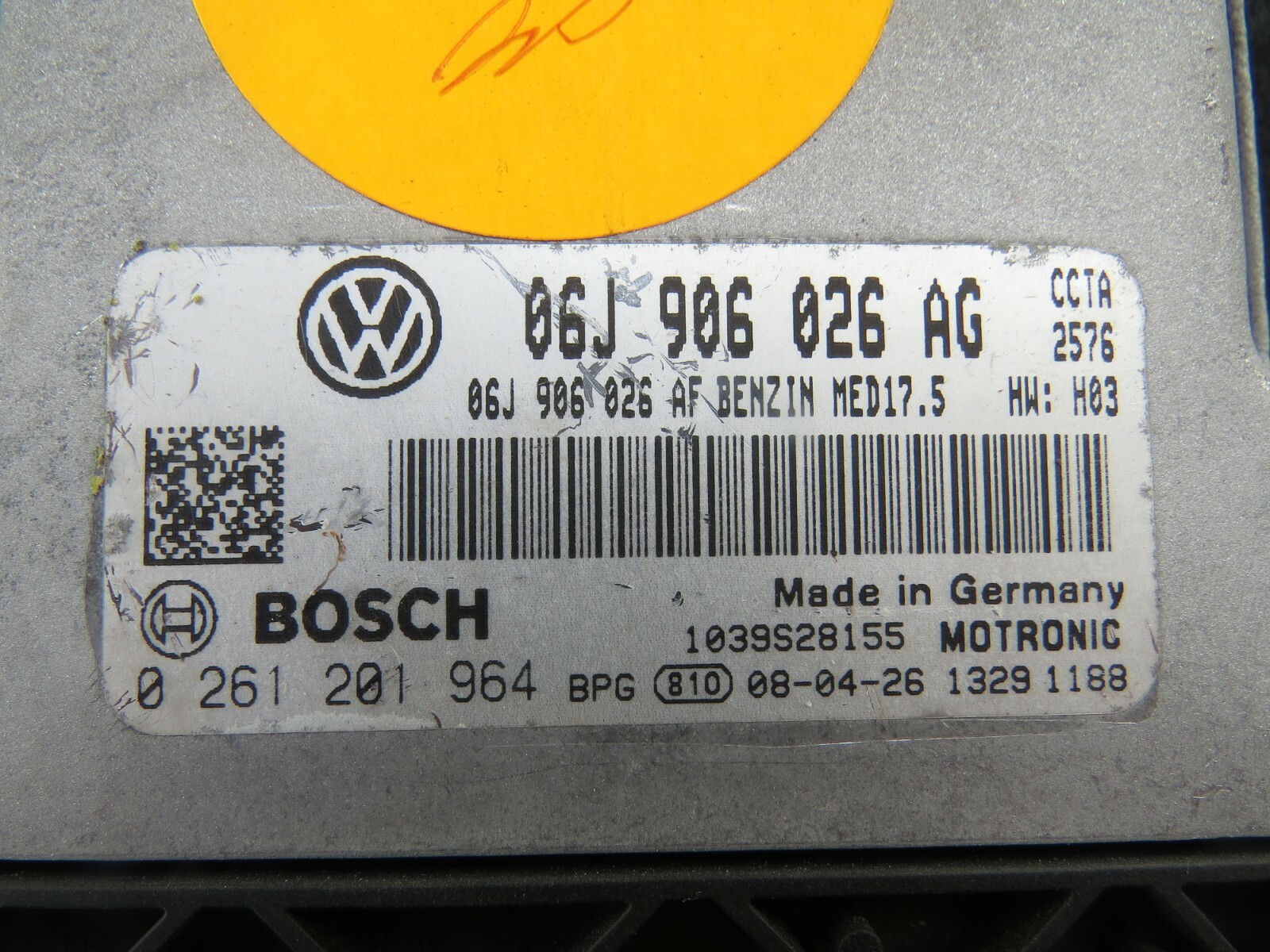 VW Passat 2008 2009 OEM Engine Control Module ECU ECM 06J906026AG – Image 12