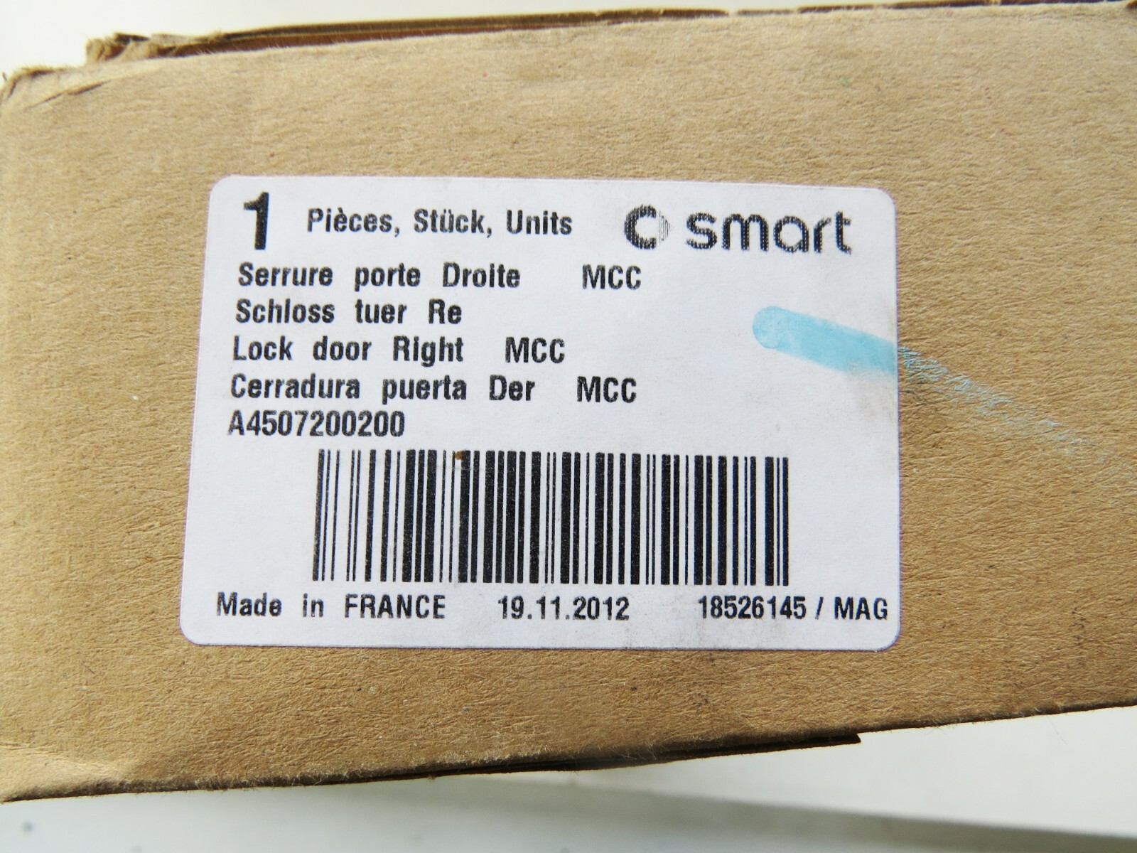 Smart Fortwo 2008-2013 OEM Door Lock Right MCC – Image 9