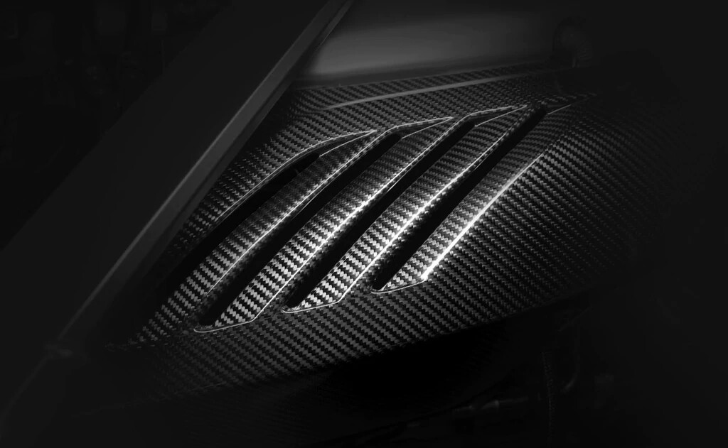 Aston Martin Vantage Carbon Fiber Engine bay underbonnet pack OEM 2019 2020 2021 – Image 2