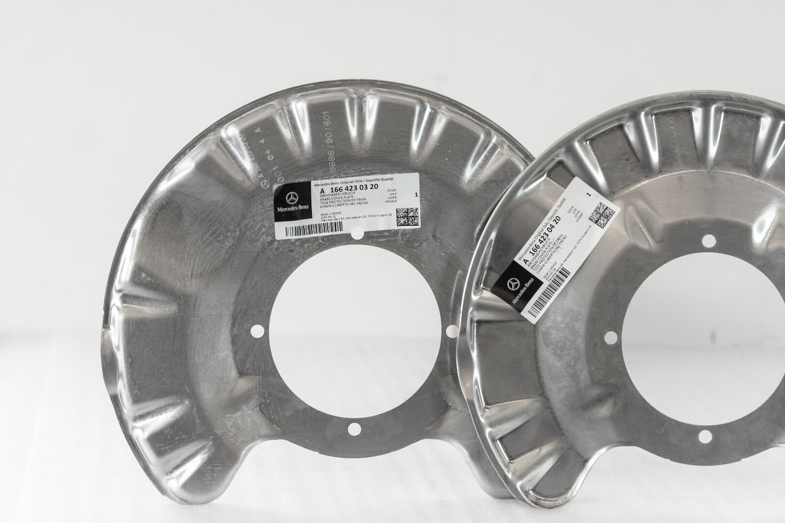Mercedes GL350 GLE43 ML350 GLE63 AMG Rear Brake dust plate shields OEM 2013-2019 - Image 2