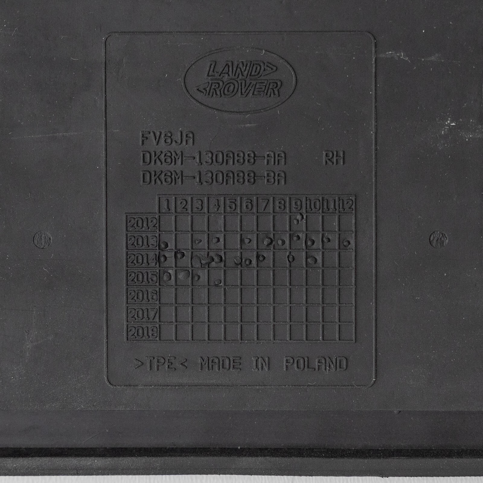 Range Rover Sport 2014-2019 OEM Rubber Floor Mat Rear Right – Image 12