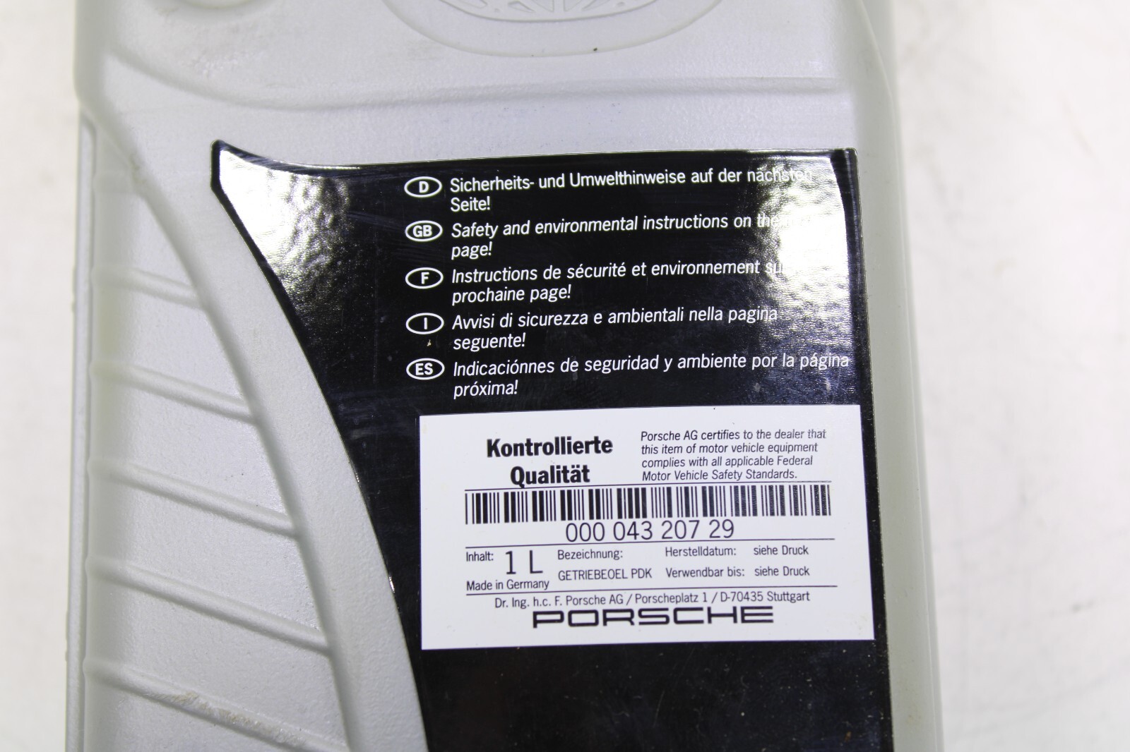 Porsche Pentosin OEM PDK Dual Clutch Transmission Fluid 000 043 207 29 - Image 11