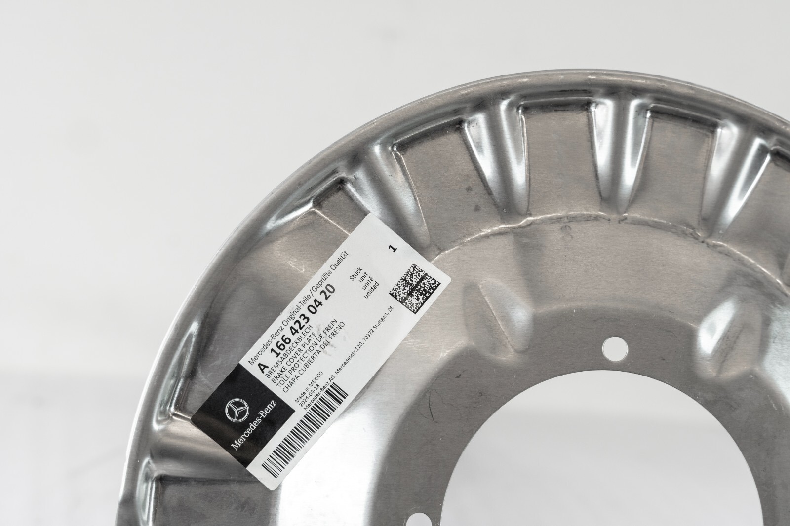 Mercedes GL350 GLE43 ML350 AMG Rear Right Brake dust plate shield OEM 2013-2019 - Image 4
