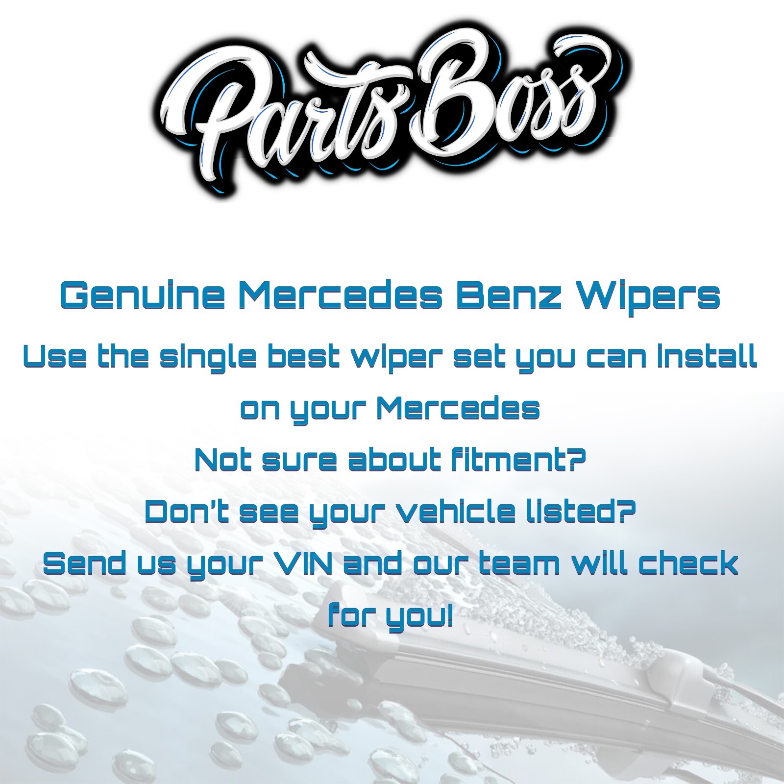 Mercedes CLS E SL SLR AMG Wiper Blade set OEM Genuine 2118202945 Set of 2 - Image 2