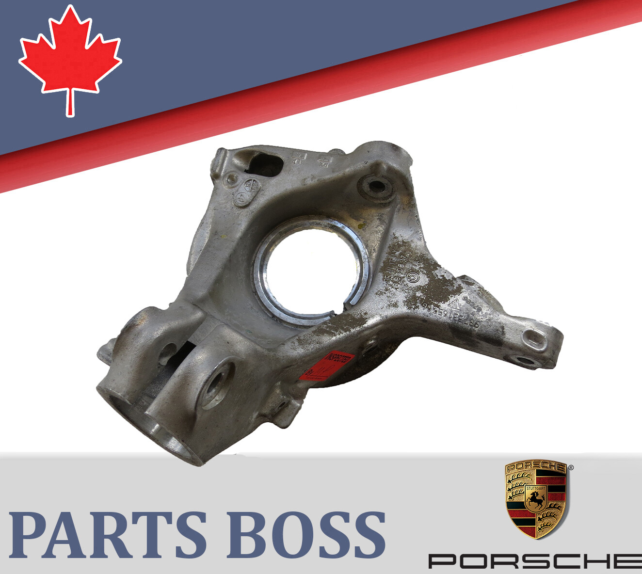 Porsche Cayman, Boxster 2005-12 OEM Left Rear Spindle Knuckle Hub 98733165706