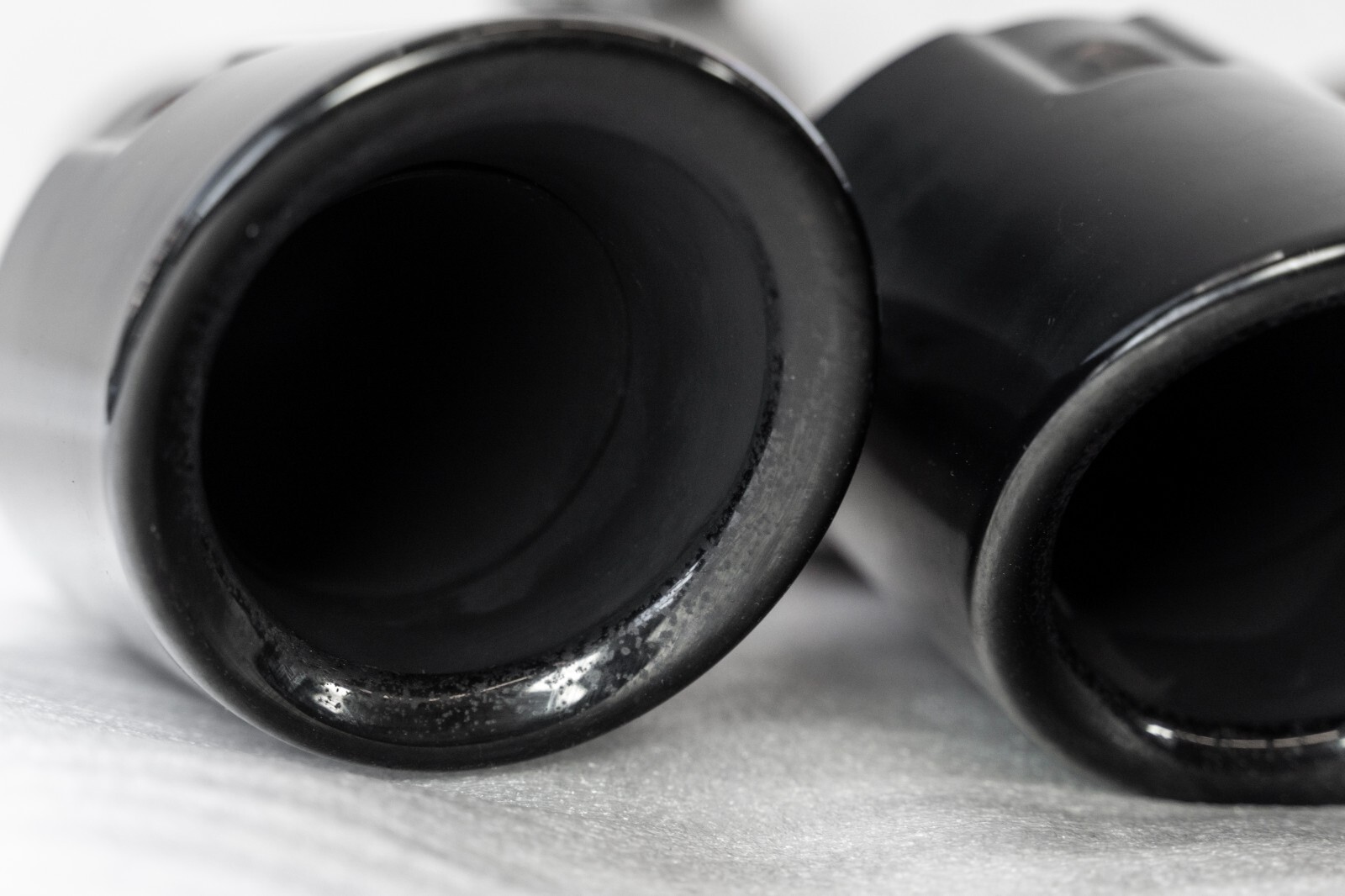 Porsche Cayenne GTS Turbo S Sport Exhaust Muffler Tips Black 2015-2018 OEM Set – Image 5