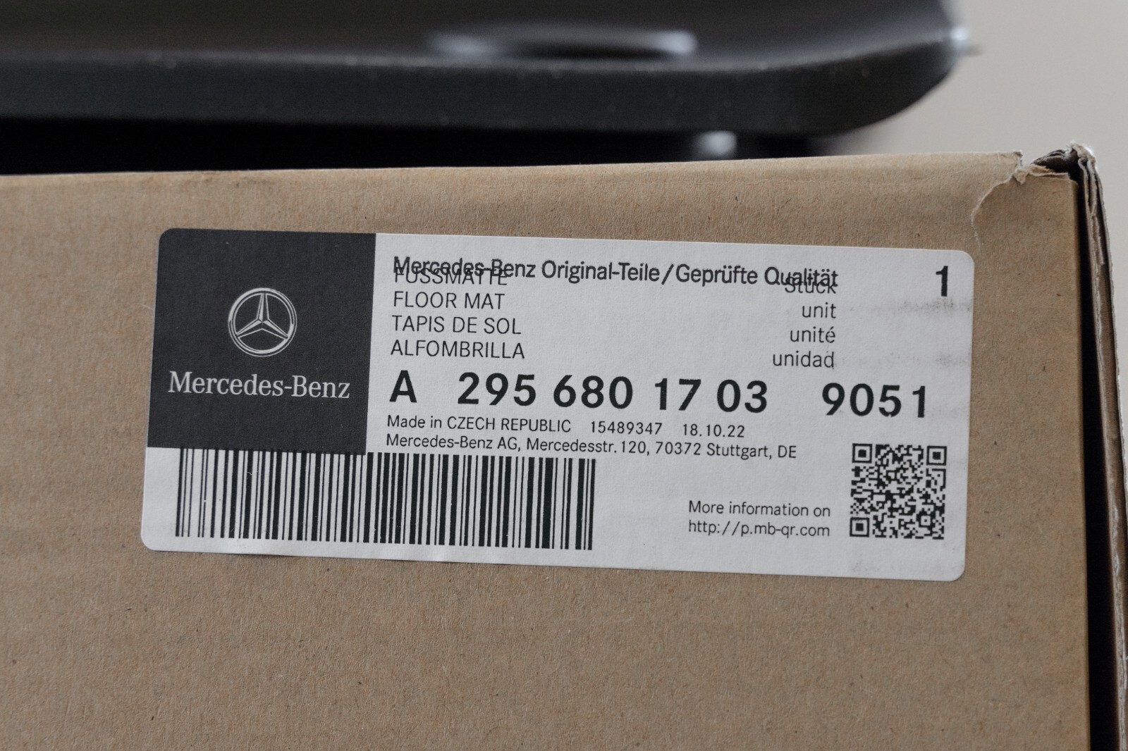 Mercedes EQE350 EQE500 Sedan Front Winter Rubber Floor Mat Set OEM 2024 2025 - Image 14