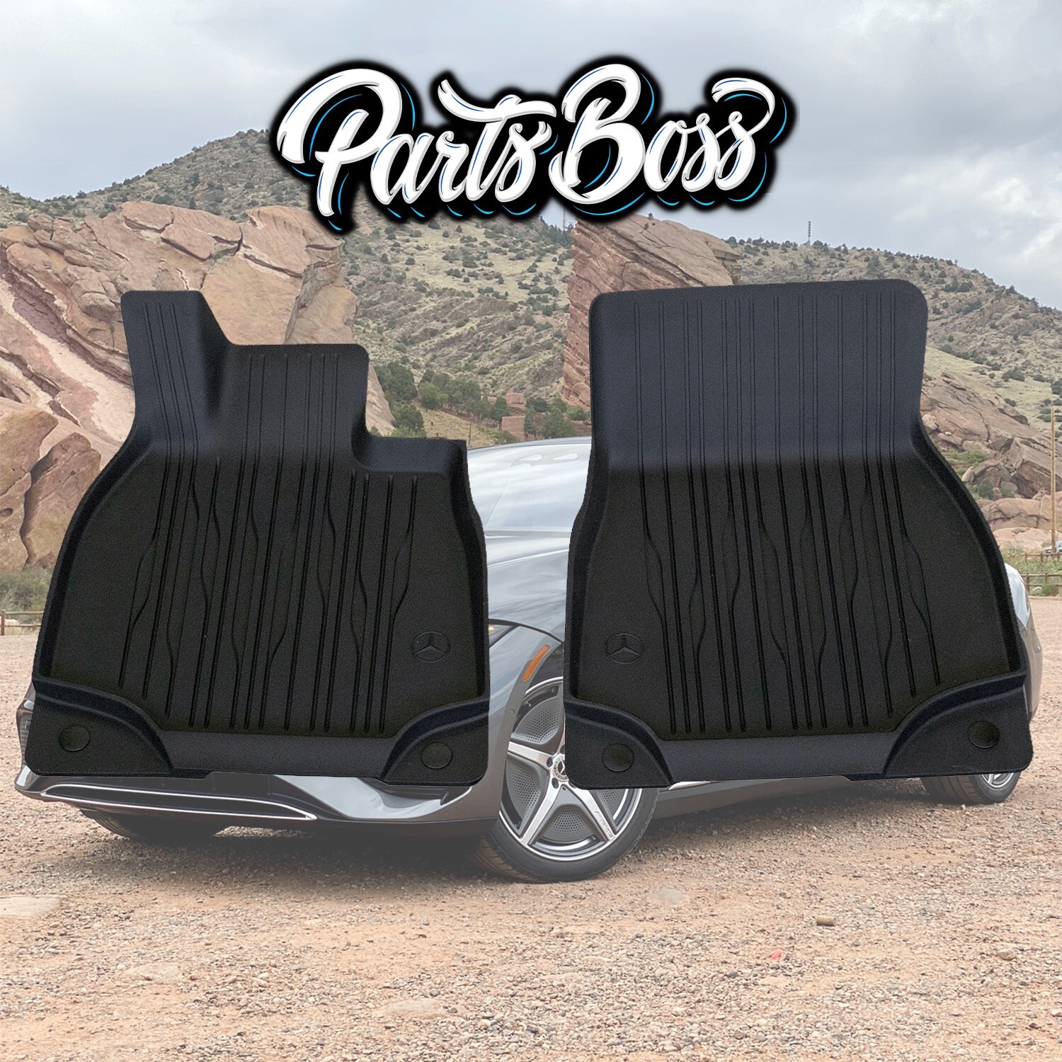 Mercedes EQE350 EQE500 Sedan Front Winter Rubber Floor Mat Set OEM 2024 2025