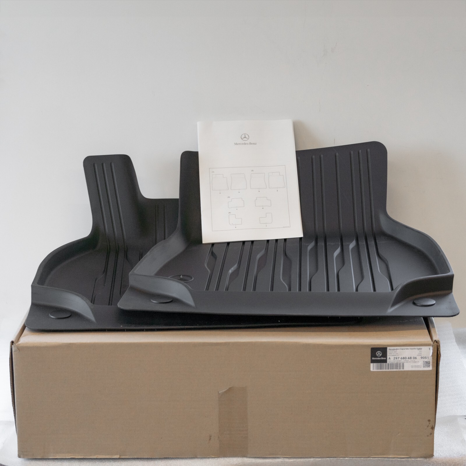 Mercedes EQS450 EQS580 Sedan Front Winter Rubber Floor Mat Set OEM 2024 2025 - Image 10