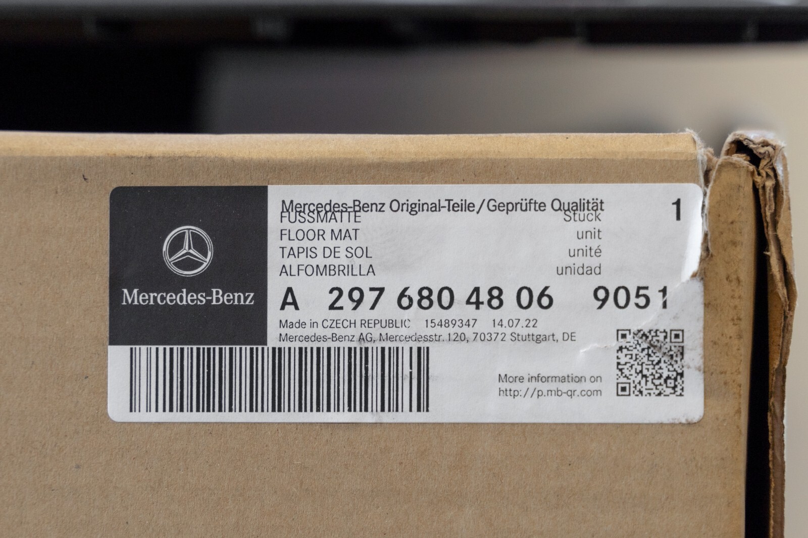 Mercedes EQS450 EQS580 Sedan Front Winter Rubber Floor Mat Set OEM 2024 2025 - Image 11
