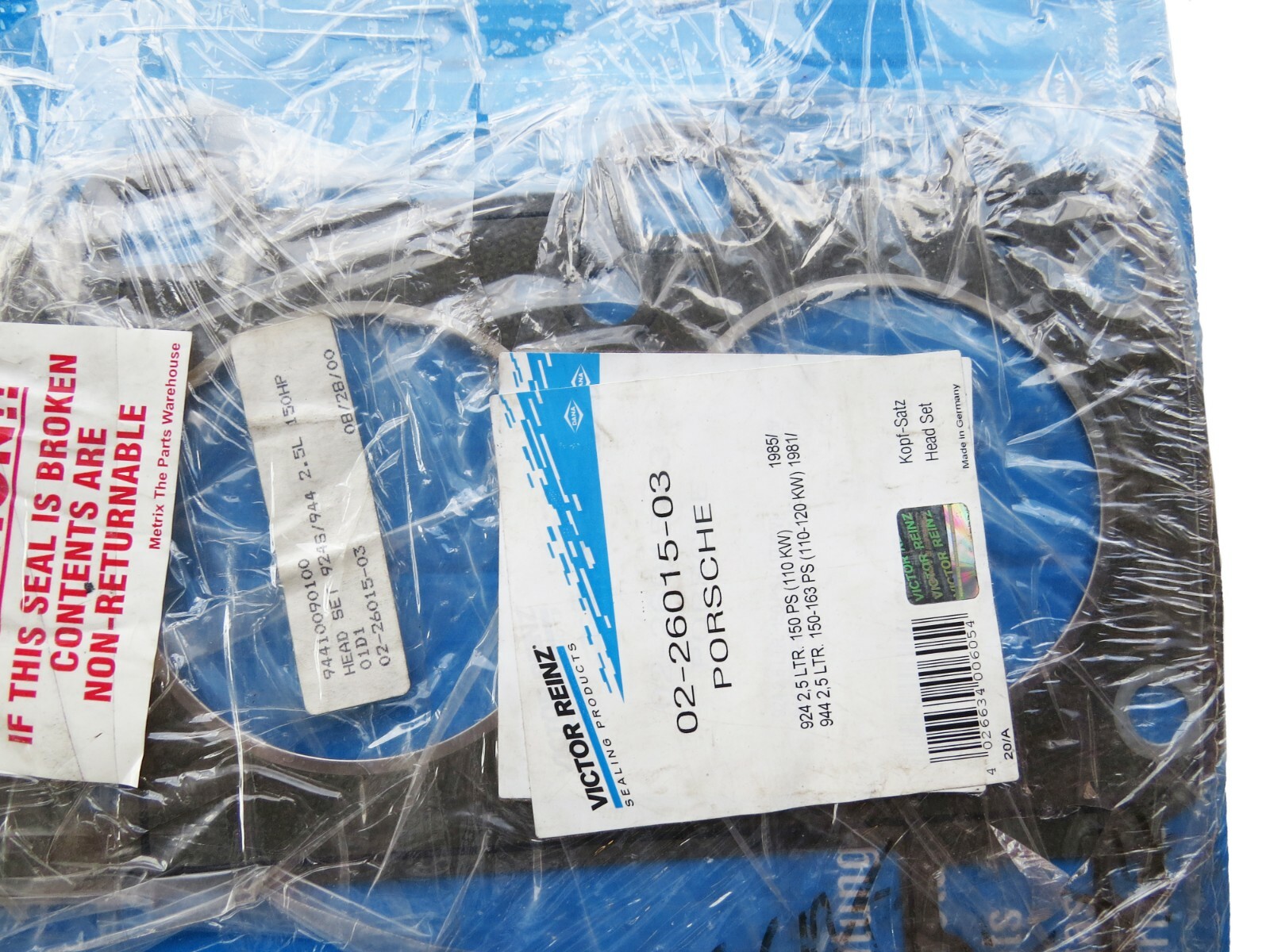 Porsche 924 944 2.5L OEM Engine Cylinder Head Gasket - Image 4