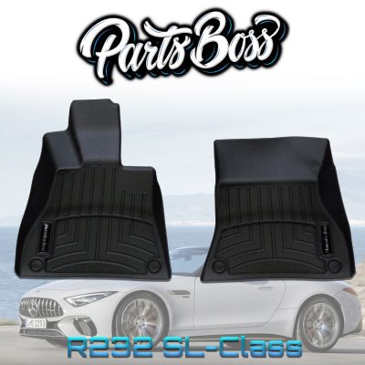 Mercedes SL43 SL55 SL63 AMG All season Floor Mat Tray set Front Genuine R232