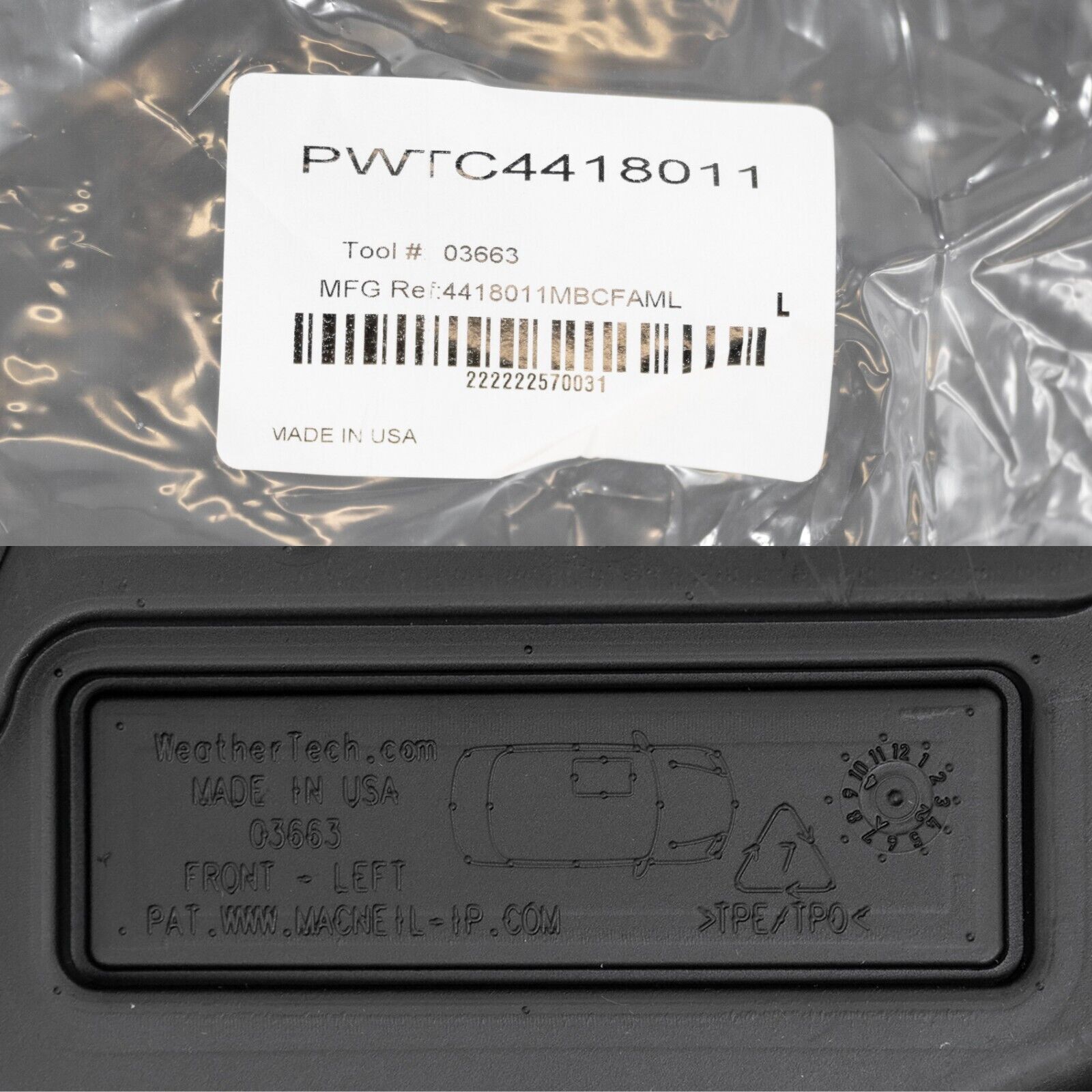 Mercedes SL43 SL55 SL63 AMG All season Floor Mat Tray set Front Genuine R232 – Image 13