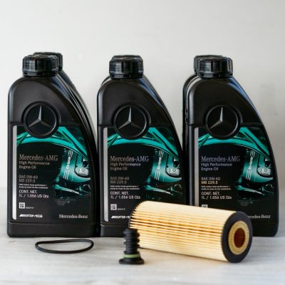 Mercedes C63 C63s AMG Oil Change kit with filter & plug OEM 4.0L 0W-40 Service A