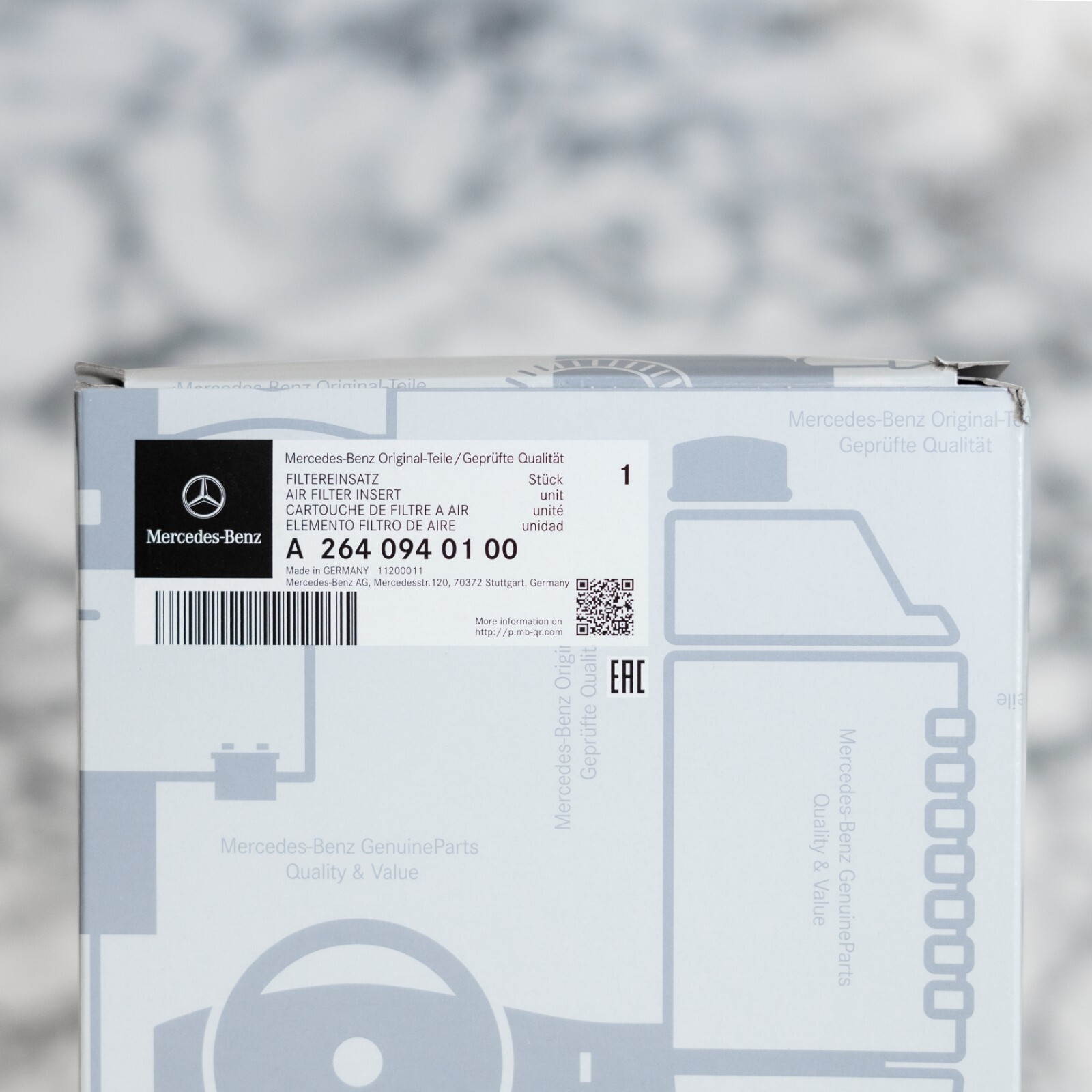 Mercedes C300 E350 GLC300 5W40 Oil & Air filter kit OEM Genuine SERVICE B 19-23 - Image 13
