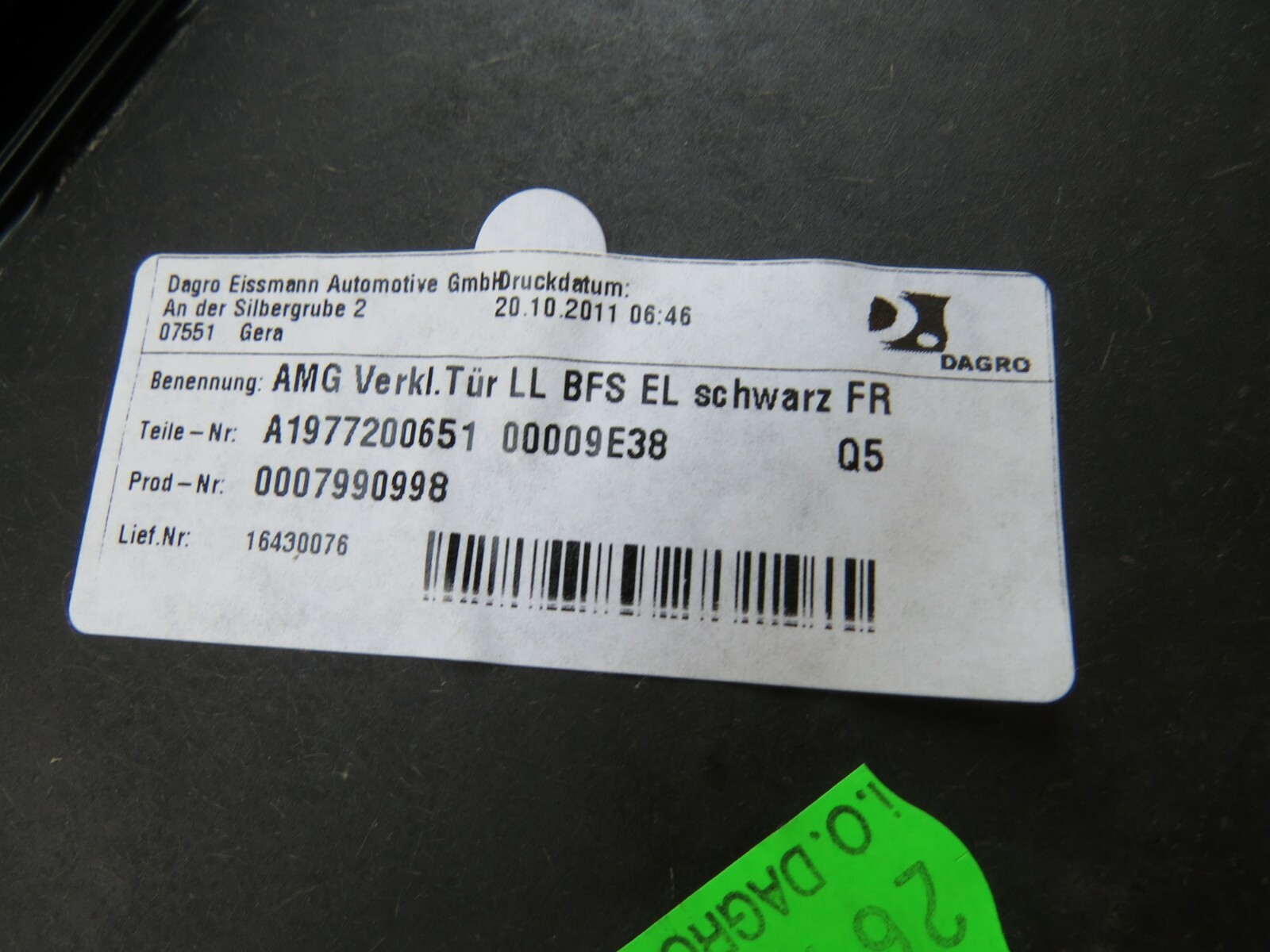 Mercedes SLS AMG OEM 2012-2015 OEM Door Panel Trim Front Right - Image 10