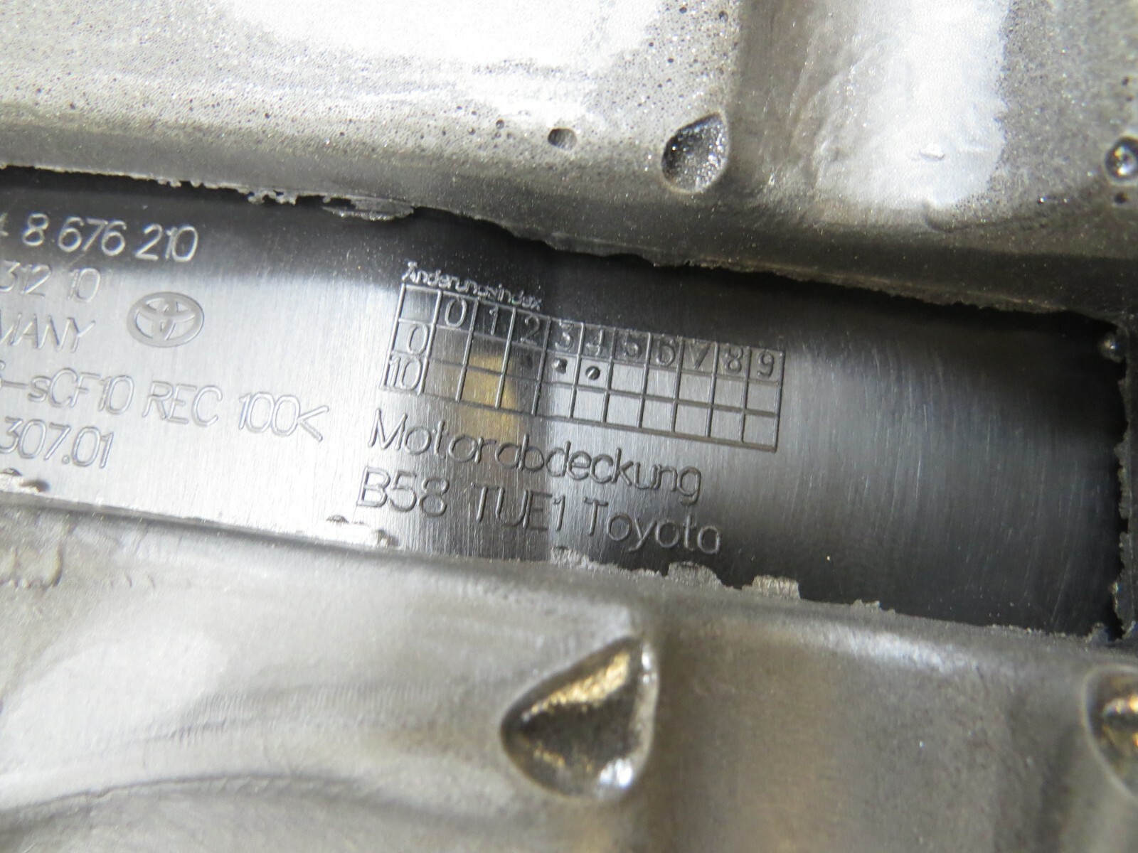 Toyota GR Supra 3.0L 2020-2023 OEM Engine Cover Front Upper - Image 10