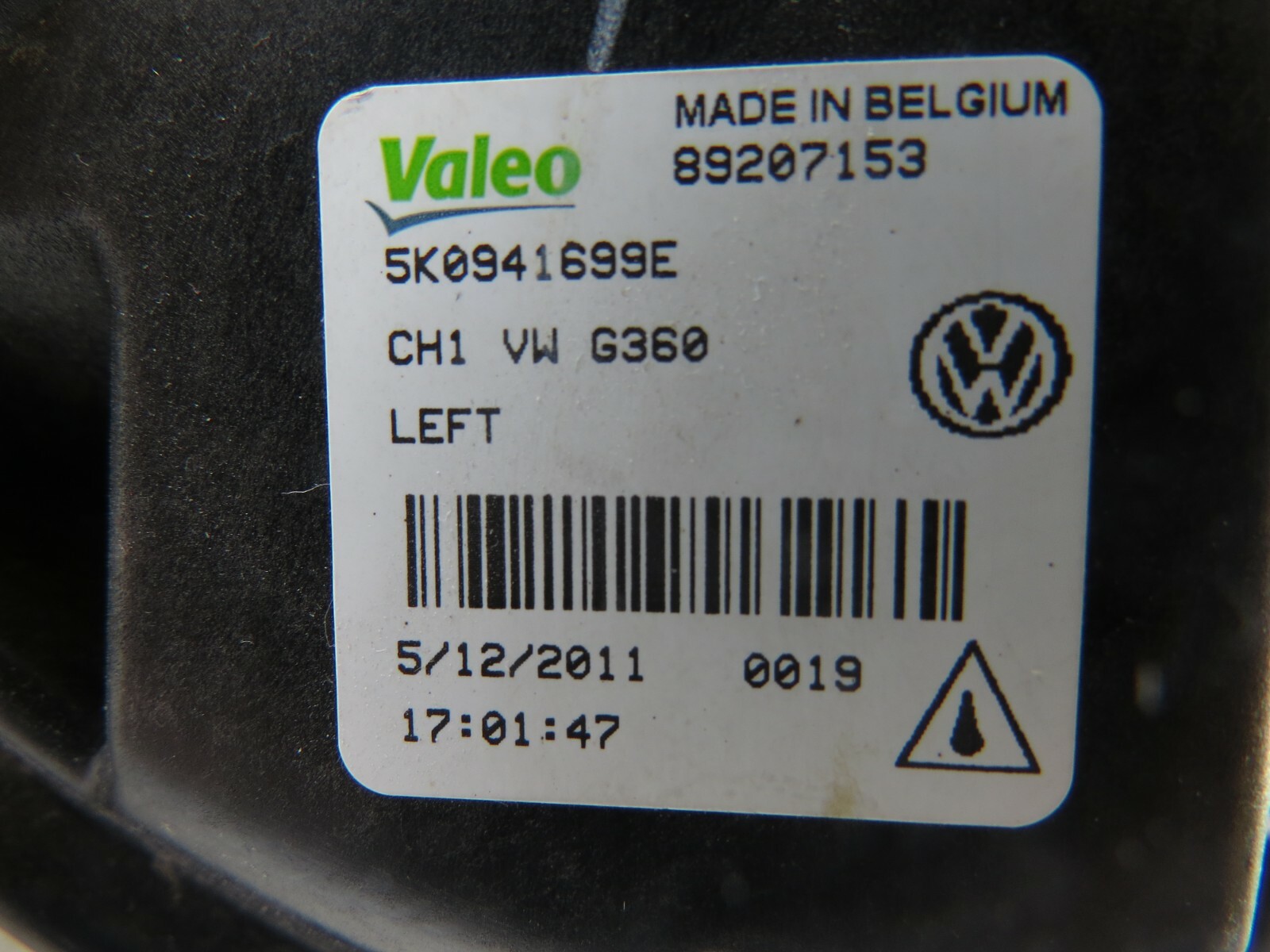 Volkswagen Jetta GTI 2010-2012 2013 2014 2015 2016 2017 OEM Fog Light Left Side - Image 11