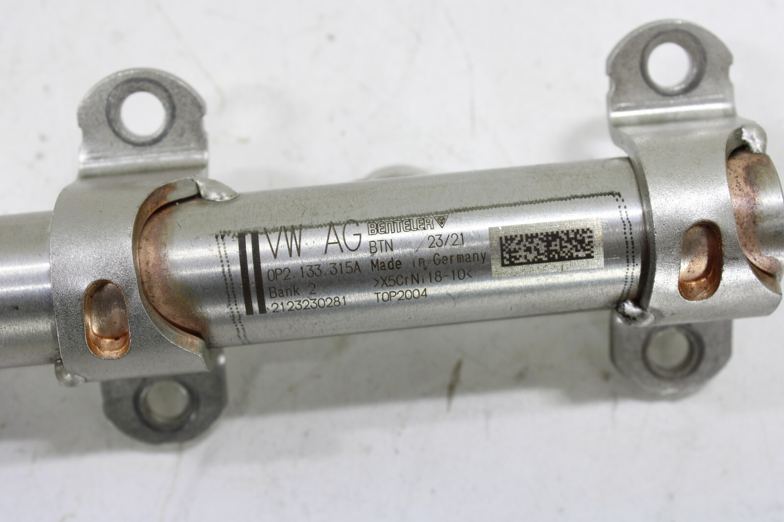 Audi 4.0L V8 2019-2022 OEM Fuel Distribution Rail Bank 2 Cylinders 1-4 Left – Image 5