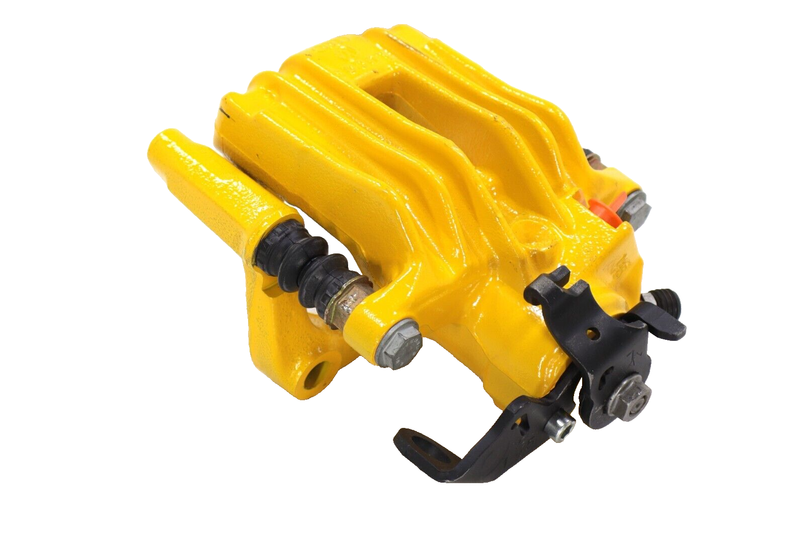 Volkswagen Audi 1999-2010 OEM Rebuilt Brake Caliper W/Bracket Rear Left YELLOW - Image 3