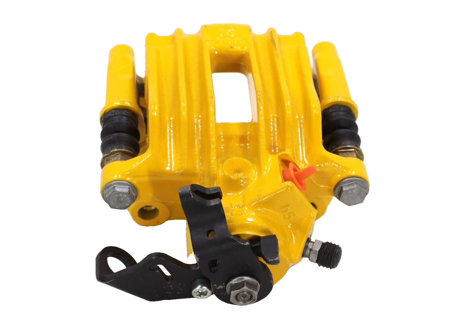 Volkswagen Audi 1999-2010 OEM Rebuilt Brake Caliper W/Bracket Rear Left YELLOW - Image 4