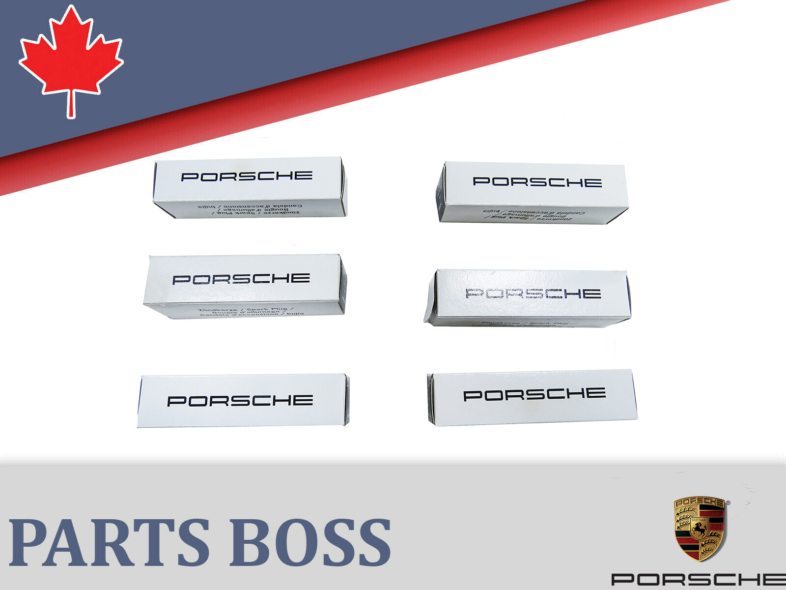 Porsche 911 Boxster Cayman 2003-2008 OEM NEW Spark Plug Set of 6