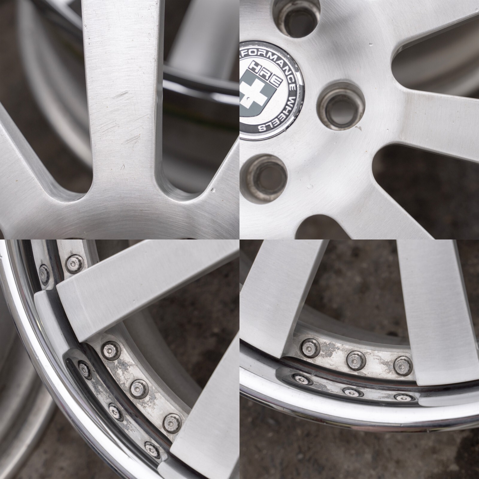 Bentley Continental GT GTC Flying Spur 20" inch rim HRE 3 piece wheel Set of 4 - Image 9